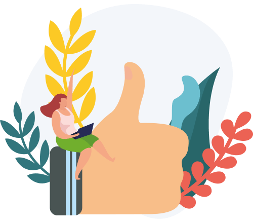 Illustration satisfaction clients